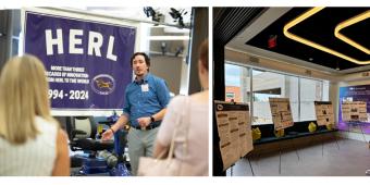 two interior images of the human engineering research laboratories