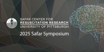 Header for Safar Symposium; digitized image of a brain